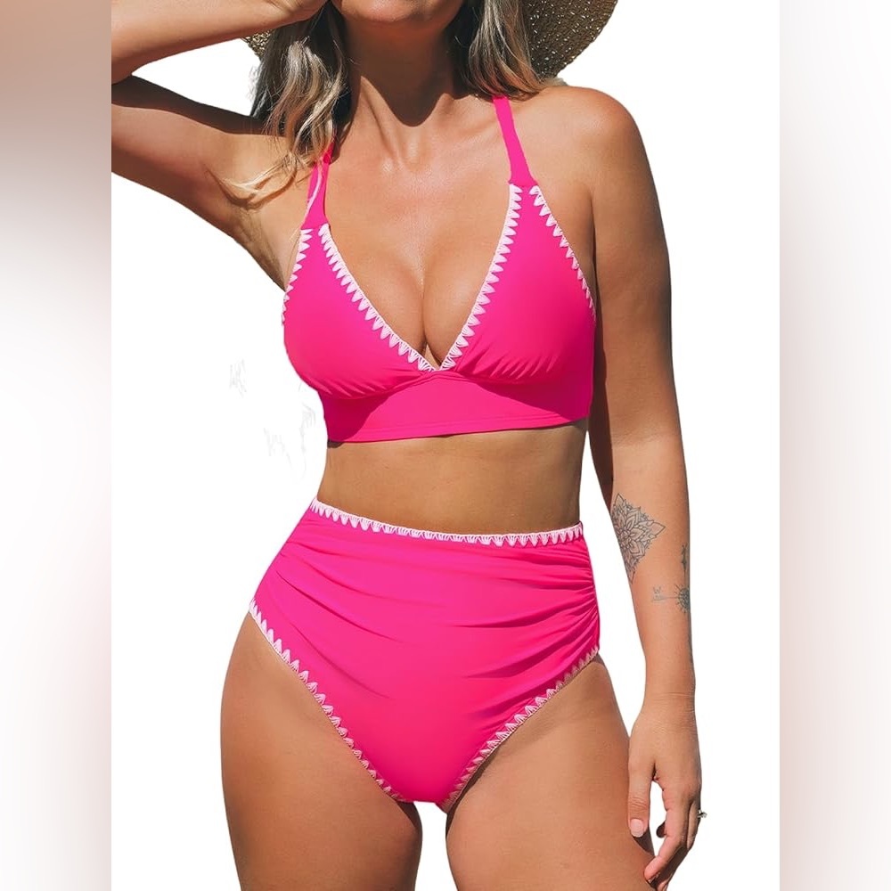 Pink Women's Swimwear Set